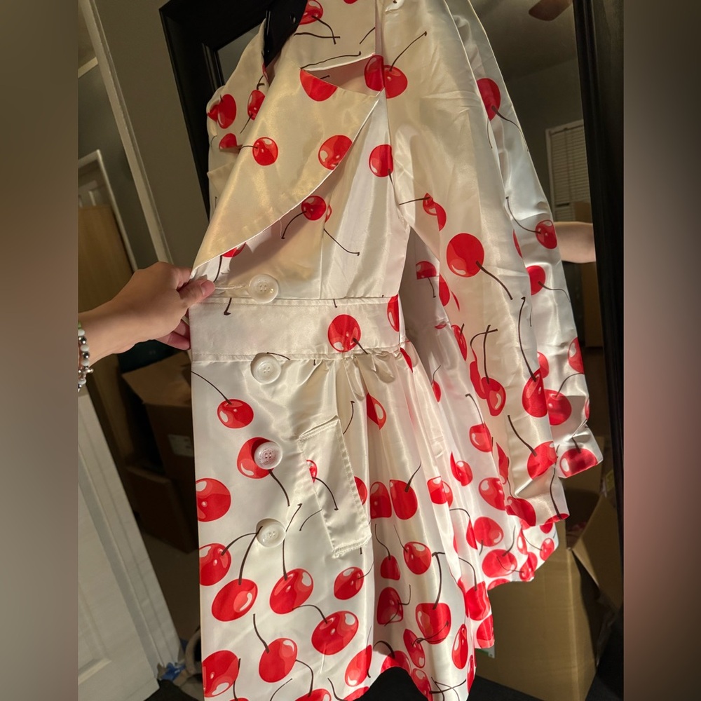 Cherry On Top Trench Coat - Picture 7 of 9